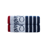 Nautical Blanket Stripe Hand Towel // Set of 4