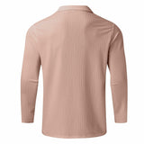 Quarter-Zip Long-Sleeve Ribbed Polo