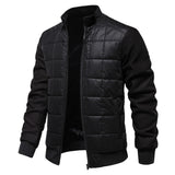 Mock Neck Quilted Jacket
