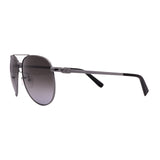 Men's // Ferragamo SF157S 069 Aviator Sunglasses // Gunmetal + Gray Gradient