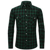Plaid 2 Pocket Button Up