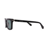 Men's // Ferragamo SF2015S 001 Square Sunglasses // Black + Green
