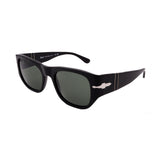 Persol // Men's // PO3308S 95/31 Square Sunglasses // Black + Green