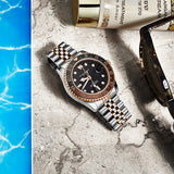 Stuhrling Original Meridian Diver GMT Quartz // 3968.4