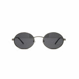 Revo Unisex Lunar Round Sunglasses // Gunmetal + Graphite