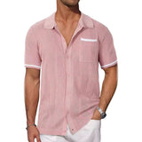 Knit Bowling Button-Down Shirt