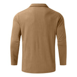 Quarter-Zip Long-Sleeve Ribbed Polo