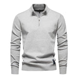 Solid Zip-Up Pullover