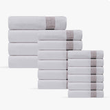 Pera 16 Pieces Turkish Towels Set