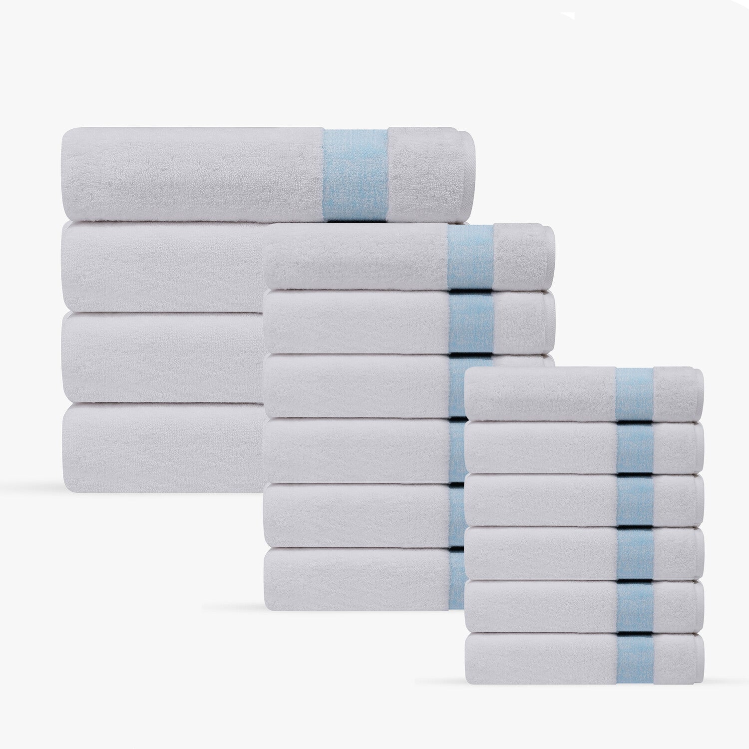 Pera 16 Pieces Turkish Towels Set