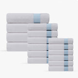 Pera 16 Pieces Turkish Towels Set