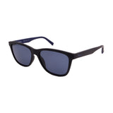 Men's // Ferragamo SF998S 002 Square Sunglasses // Matte Black + Blue