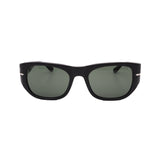 Persol // Men's // PO3308S 95/31 Square Sunglasses // Black + Green
