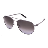 Men's // Ferragamo SF157S 069 Aviator Sunglasses // Gunmetal + Gray Gradient