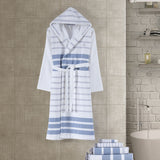 Brooks Brothers Turkish Peshtemal Bathrobe // Blue