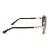 Revo Men's // Raconteur Gold Aviator Metal Polarized Sunglasses // Gold + Graphite
