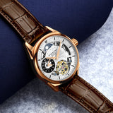 Stuhrling Original Presidia Dual Time Skeleton Automatic // 943A.03