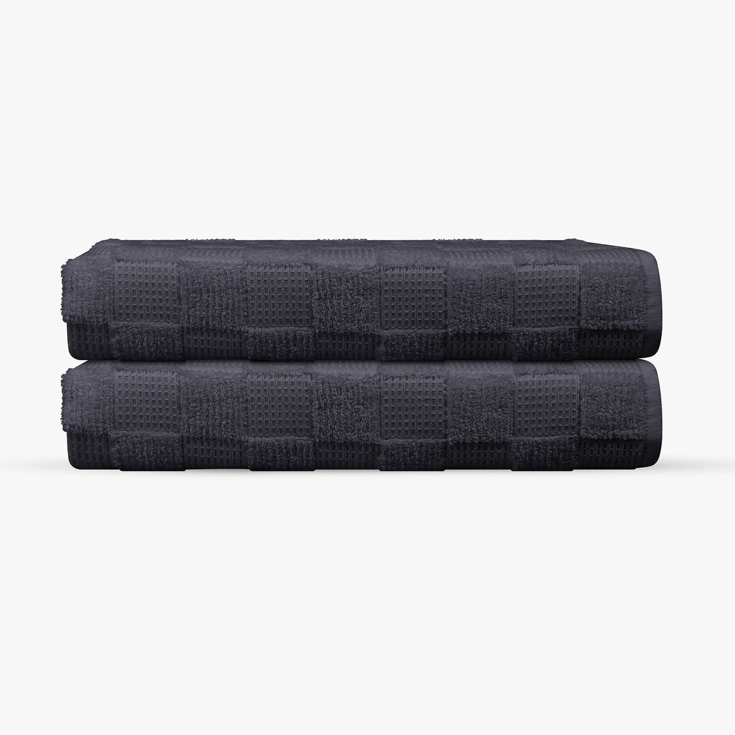 Waffle Terry 2 Pieces Turkish Bath Sheet Towels Set