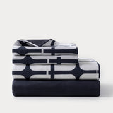 Geo Printed Sheet Set // Navy
