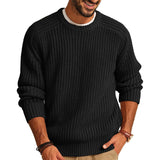 Crewneck Big Chain Knit Sweater