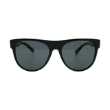 Men's // Versace VE4346 GB1/87 Square Sunglasses // Black Gold + Dark Gray