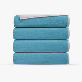Double Face 4 Pieces Turkish Bath Towels Set