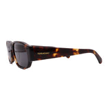 Men's // Ferragamo SF1109S 242 Square Sunglasses // Dark Havana + Gray