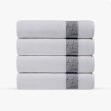 Pera 4 Pieces Turkish Bath Towels Set