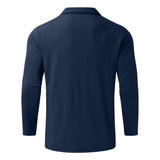 Quarter-Zip Long-Sleeve Ribbed Polo