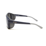 Revo Men's // Alpha 2 in 1 Aviator Polarized Sunglasses // Matte Navy + Graphite