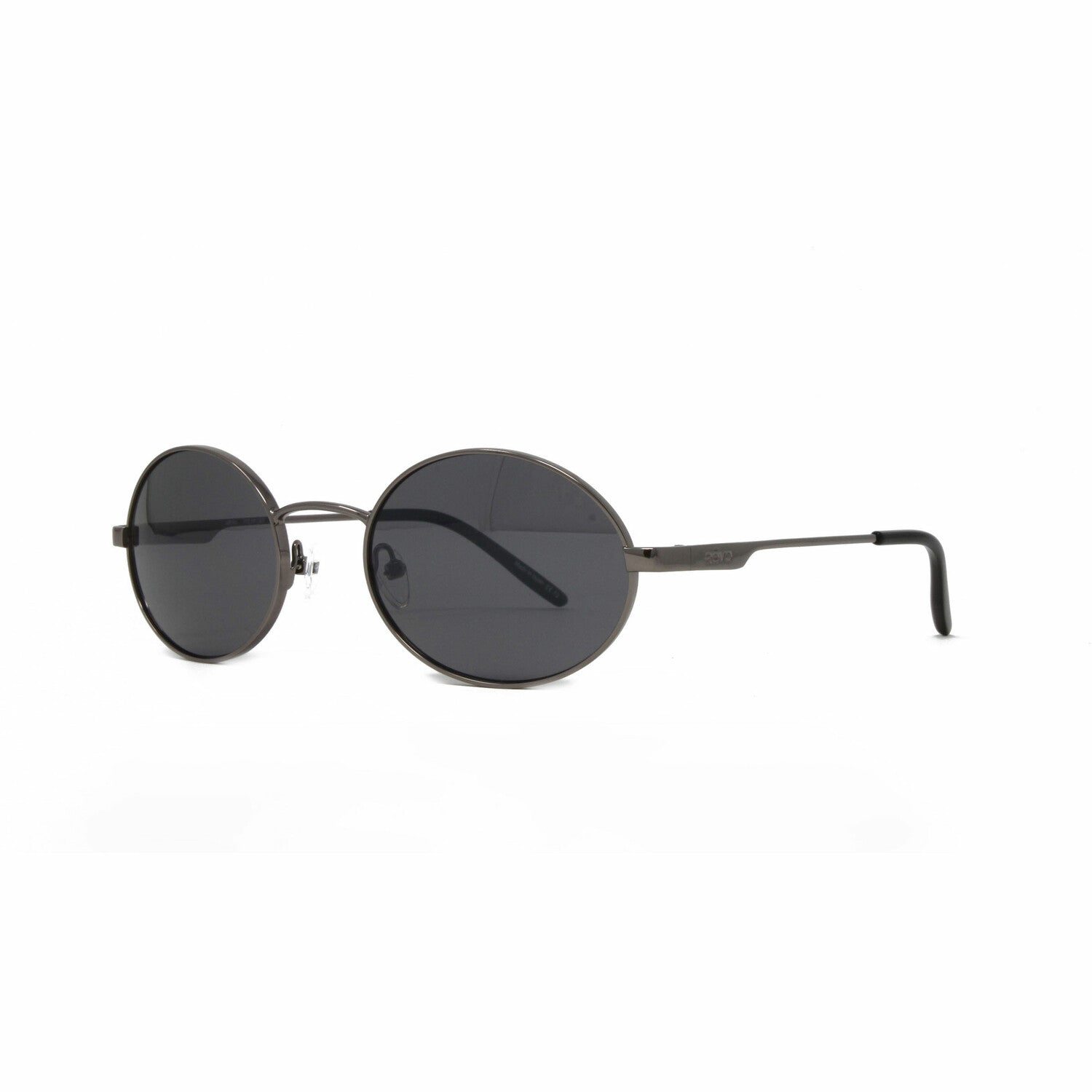 Revo Unisex Lunar Round Sunglasses // Gunmetal + Graphite