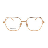 Givenchy // Men's // GV50025U/V 030 Pilot Optical Glasses // Gold + Clear Demo Lenses