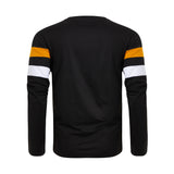 Crewneck Color-blocked Long-Sleeve Shirt
