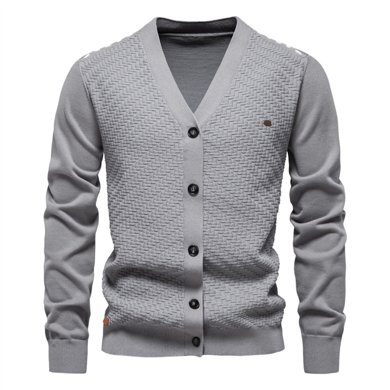 Knit Standar Collar Cardigan