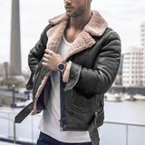 Faux Leather Flight Jacket