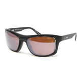 Revo Unisex Genesis Black Sport Wrap Interchangeable Polarized Sunglasses // Black