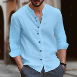 Nehru Collar Button-Down
