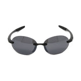 Revo Men's // Descend Oval Rimless Sunglasses // Black + Graphite
