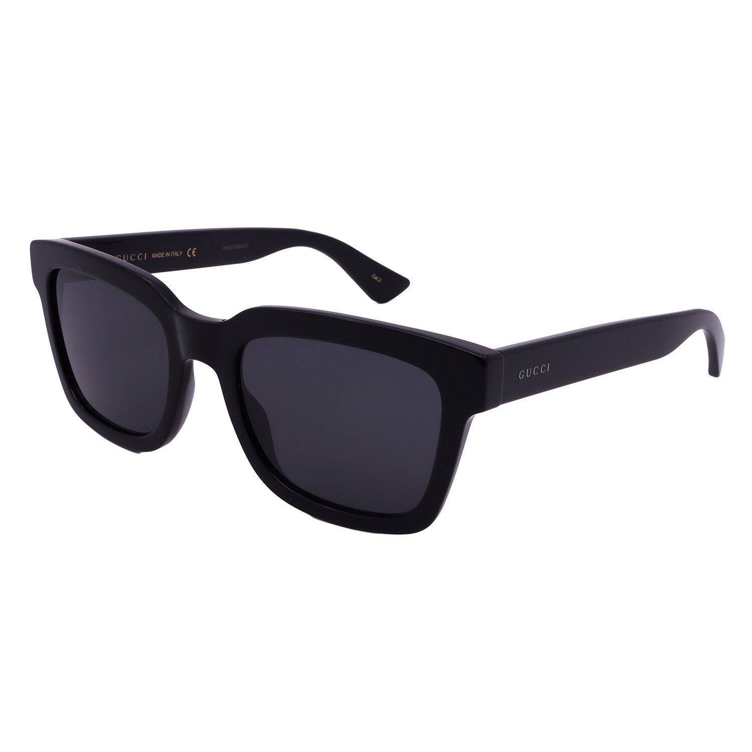 Gucci // Men's // GG0001SN 001 Square Sunglasses // Black + Dark Gray Lenses