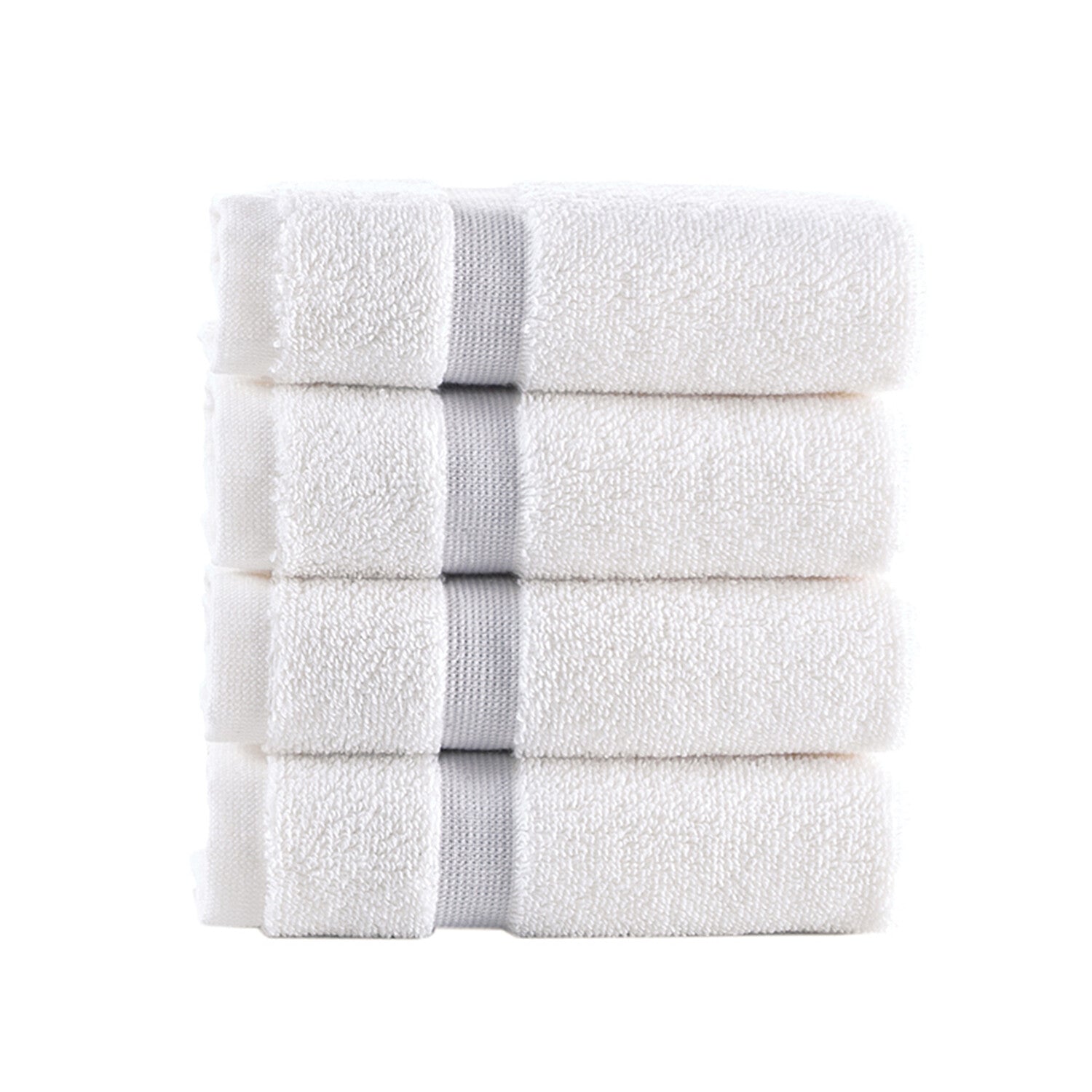 Contrast Border // Wash Towels // Set of 4