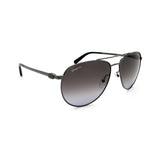 Men's // Ferragamo SF157S 069 Aviator Sunglasses // Gunmetal + Gray Gradient