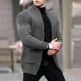 V-Neck Knit Cardigan