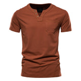 Short-Sleeve w/ Front Pocket Henley