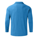 Quarter-Zip Long-Sleeve Ribbed Polo