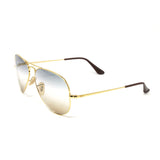 Ray Ban Unisex RB3689-001GD Aviator Metal II Sunglasses // Gold