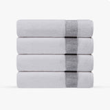 Pera 4 Pieces Turkish Bath Towels Set