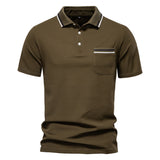 Tipped with Pocket  Short-Sleeve Polo