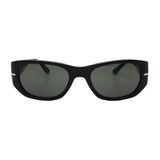 Persol // Men's // PO3307S 95/31 Square Sunglasses // Black + Green