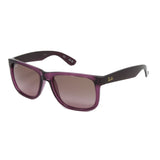 Ray Ban Unisex RB4165 659514 Justin G63 - 55mm Sunglasses // Transparent Violet