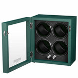 Oxford Guardian // 4-Slot Watch Winder // Green